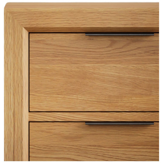 Attica Solid Oak 5 Drawer Tallboy