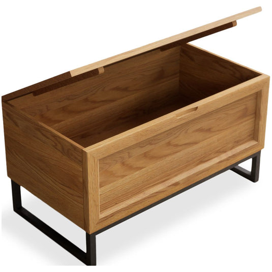 Attica Solid Oak Blanket Box