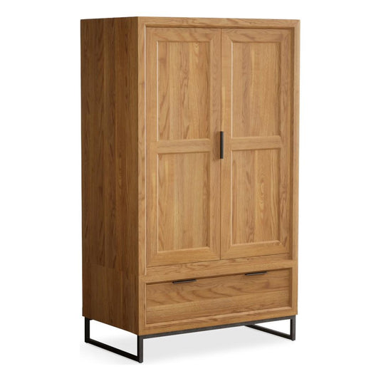 Loft Solid Oak Double Wardrobe Wardrobes Loft 