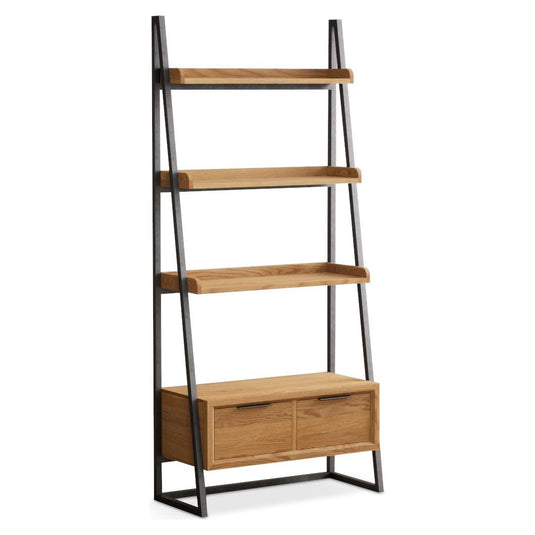 Loft Solid Oak Open Bookcase Bookcases Loft 