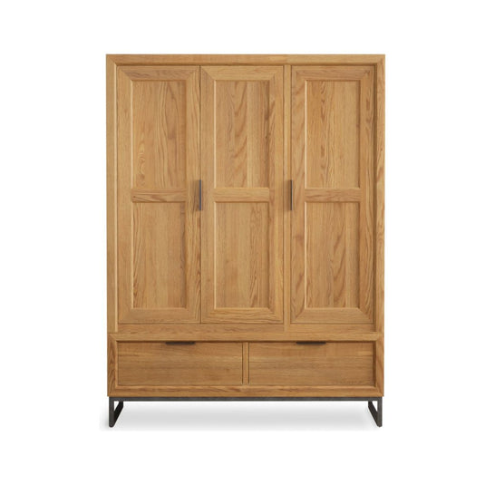 Attica Solid Oak Triple Wardrobe