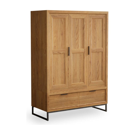 Attica Solid Oak Triple Wardrobe