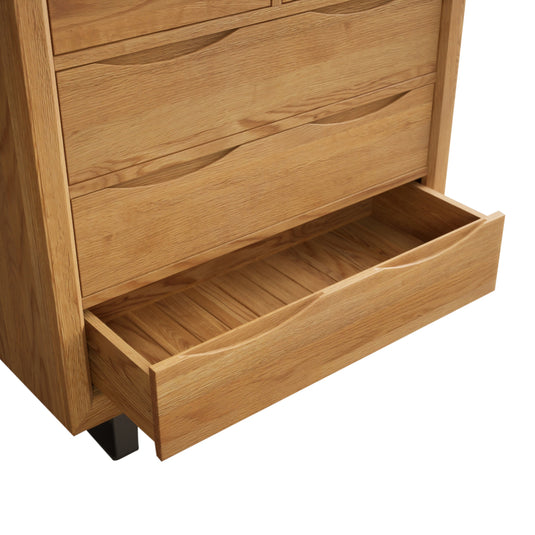Paxton Solid Oak 2 Over 3 Chest of Drawers