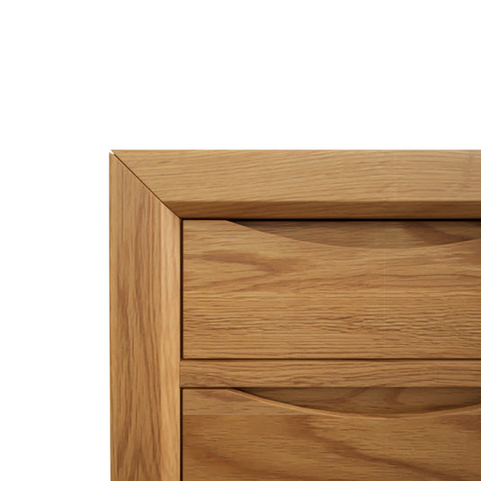 Paxton Solid Oak 2 Drawer Bedside Table