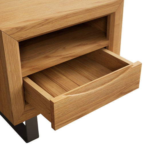 Paxton Solid Oak 1 Drawer Bedside/Lamp Table