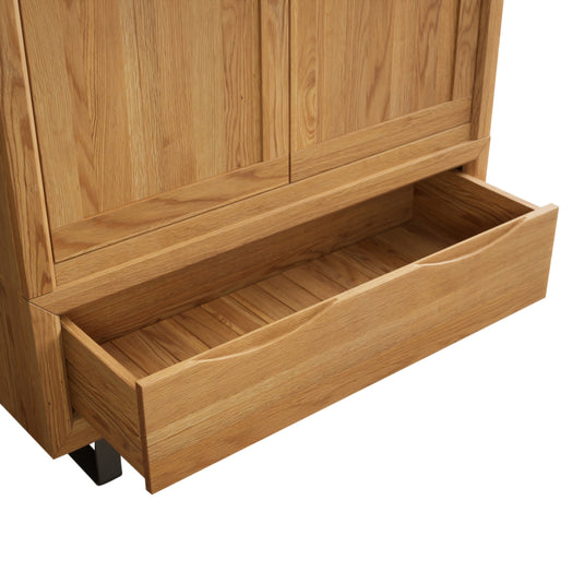 Paxton Solid Oak Double Wardrobe