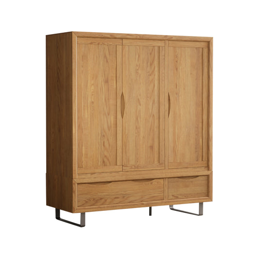 Paxton Solid Oak Triple Wardrobe