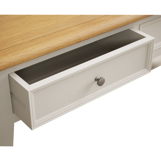 Hemsby Oak and Soft White Painted 4 Drawer Coffee Table