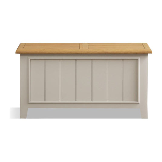 Hemsby Oak and Soft White Painted Blanket Box