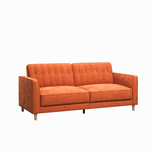 Ambry Burnt Orange Fabric Sofa Bed