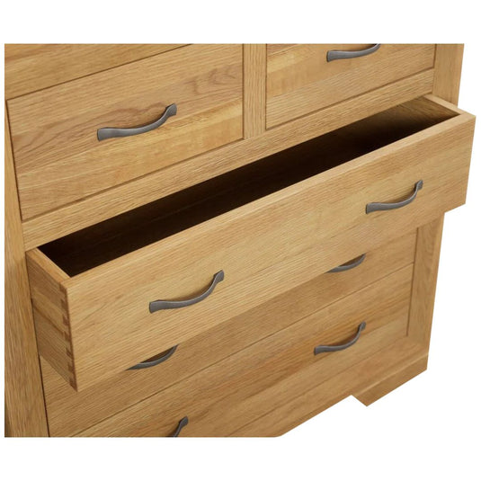 Bellingham Solid Oak 2 Over 3 Chest of Drawers