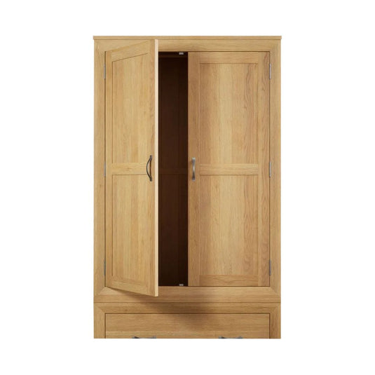 Bellingham Solid Oak Double Wardrobe