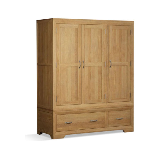 Bellingham Solid Oak Triple Wardrobe