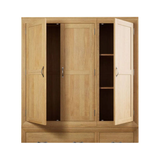 Bellingham Solid Oak Triple Wardrobe