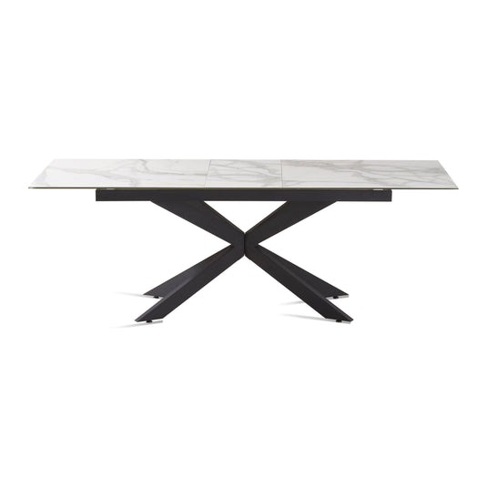 Extending Boston 180cm White Ceramic Dining Table