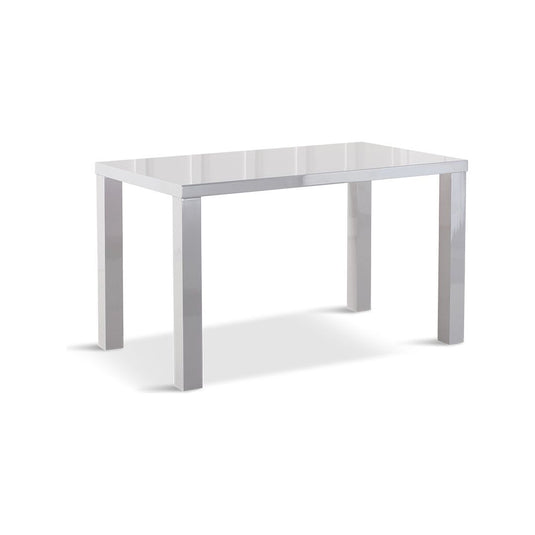 Vancouver 160cm Light Grey High Gloss Dining Table