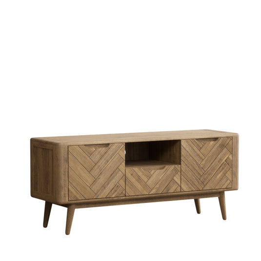 Carson Solid Oak Large TV Cabinet