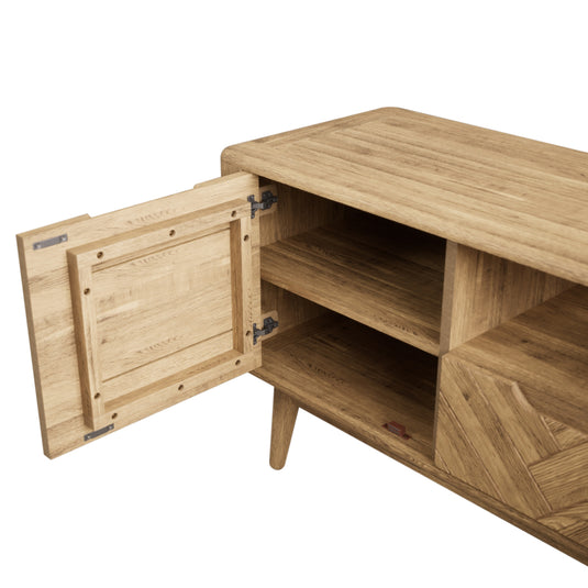 Carson Solid Oak Large TV Cabinet