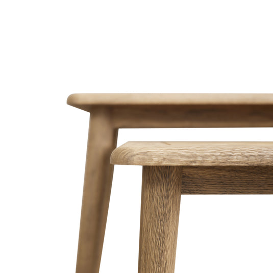 Carson Solid Oak Nest of Tables