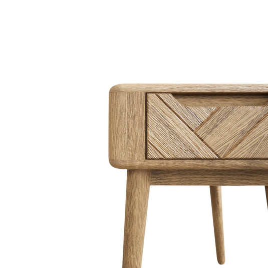 Carson Solid Oak Bedside Table / Lamp Table