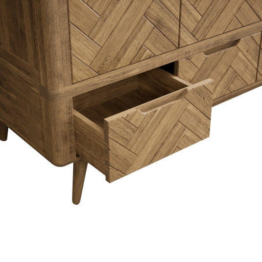 Carson Solid Oak Triple Wardrobe