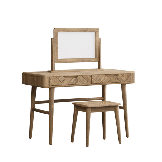 Carson Solid Oak Dressing Table Set