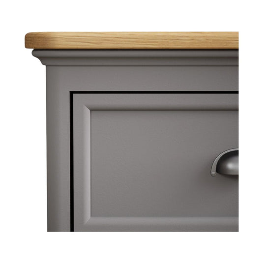 Bridstow Oak and Light Grey Painted Small Sideboard Sideboards Bridstow 