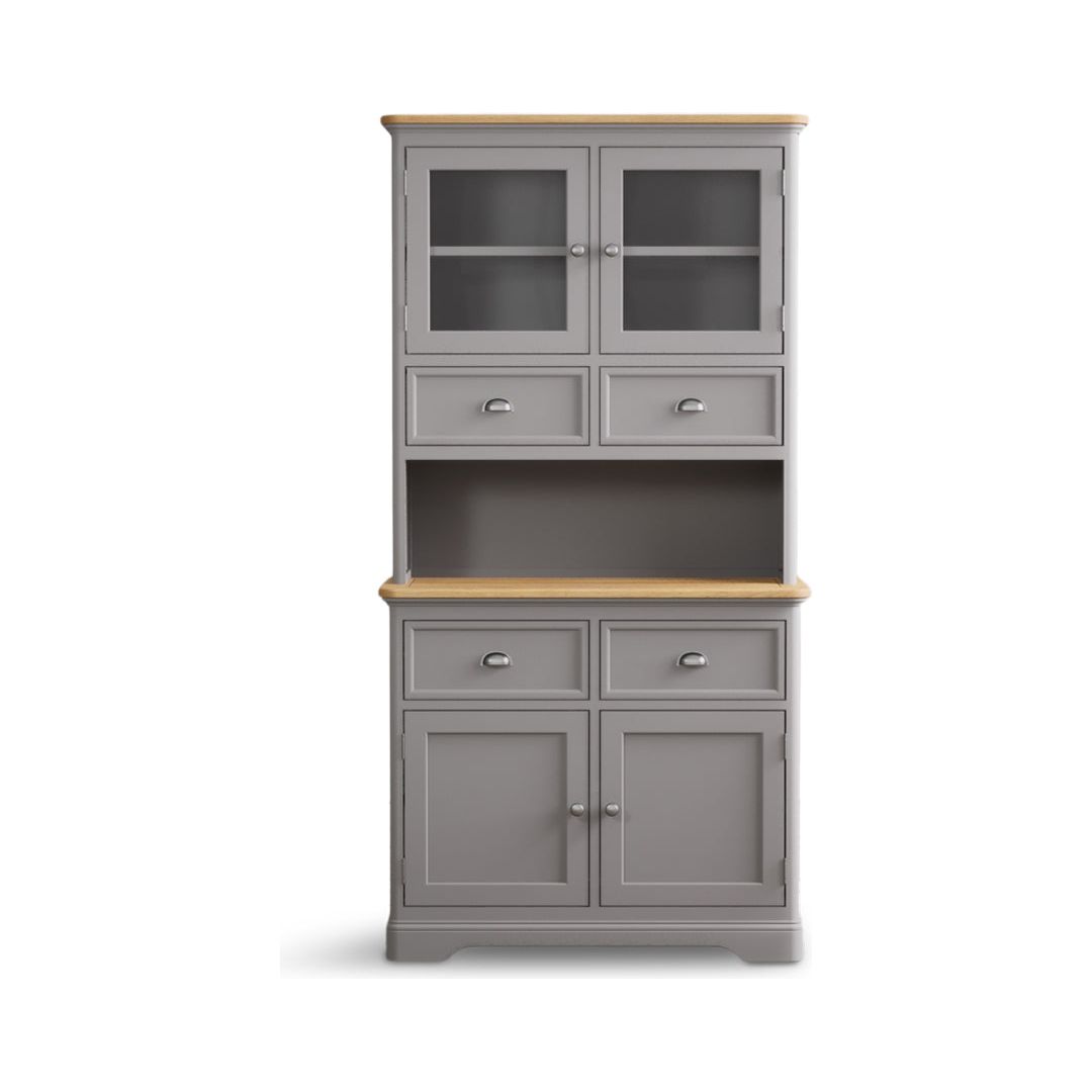 Oak Light Grey Painted Small Dresser