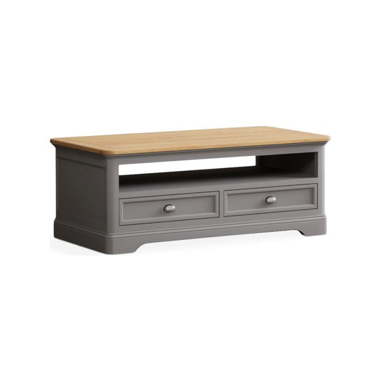 Bridstow Oak and Light Grey Painted 4 Drawer Coffee Table Occasionals Bridstow 