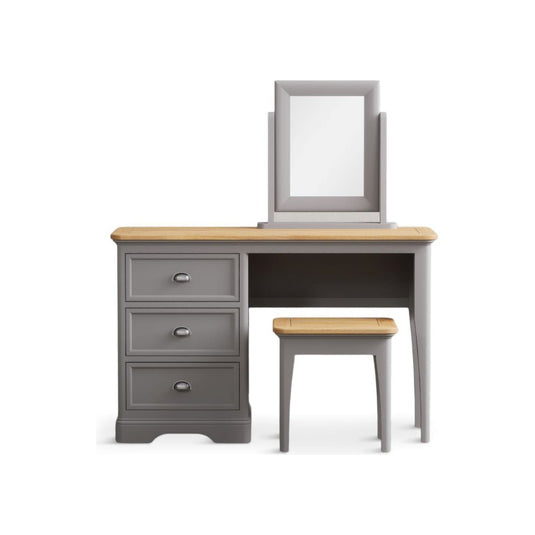 Bridstow Oak and Light Grey Painted Dressing Table Set Storage Bridstow 
