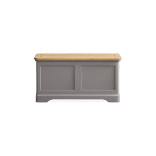 Bridstow Oak and Light Grey Painted Blanket Box Storage Bridstow 