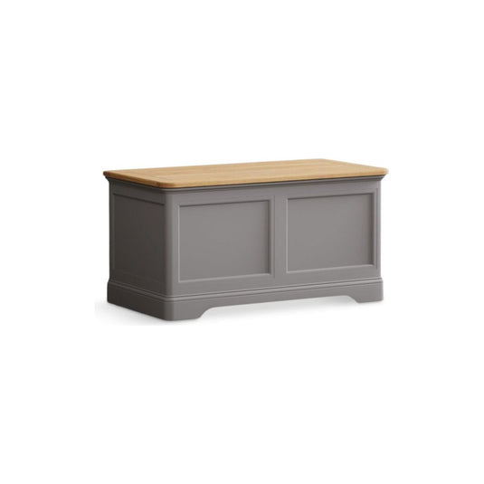Bridstow Oak and Light Grey Painted Blanket Box Storage Bridstow 