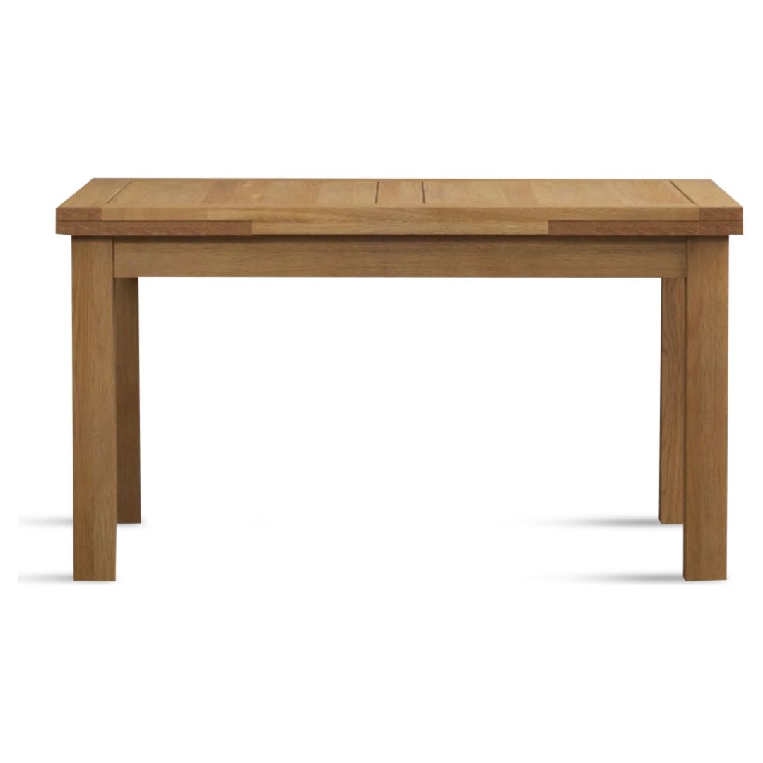 Extending 140cm Solid Oak Dining Table
