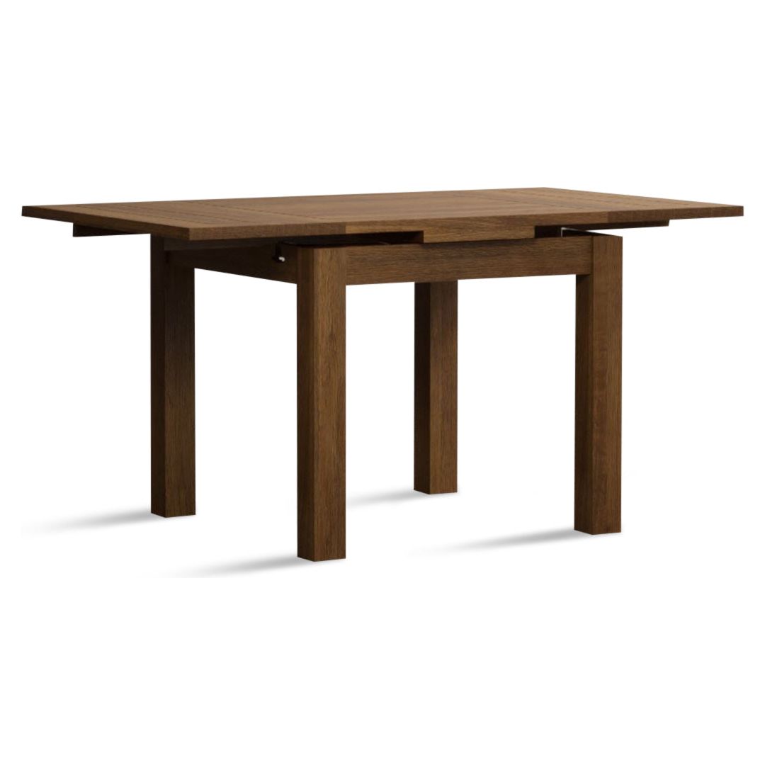 Extending 90cm Rustic Solid Oak Dining Table