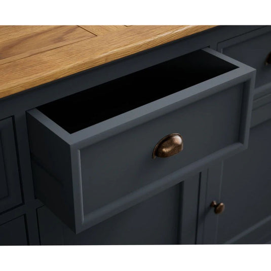 Ashton Oak and Blue Painted Large Sideboard