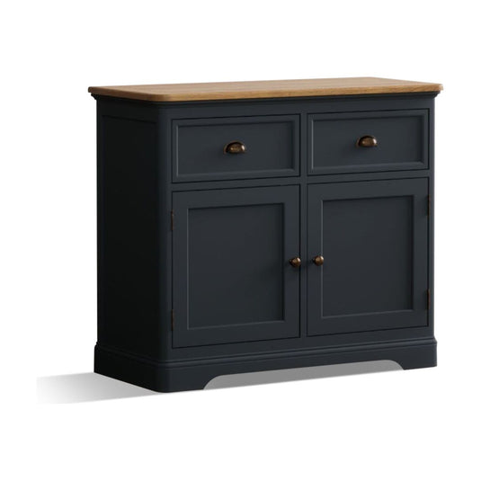 Ashton Oak and Blue Painted Small Sideboard