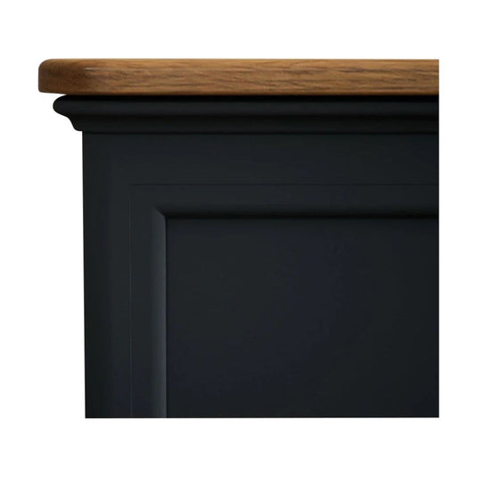 Ashton Oak and Blue Painted Blanket Box