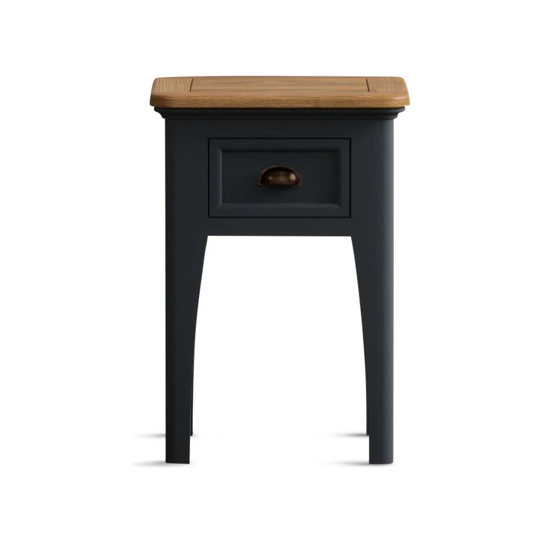 Oak Painted 1 Drawer Bedside