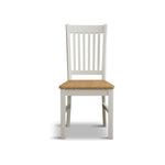 Walton Signal White Painted Chairs with Oak Seat Pad (Pair) Dining Chair Walton 
