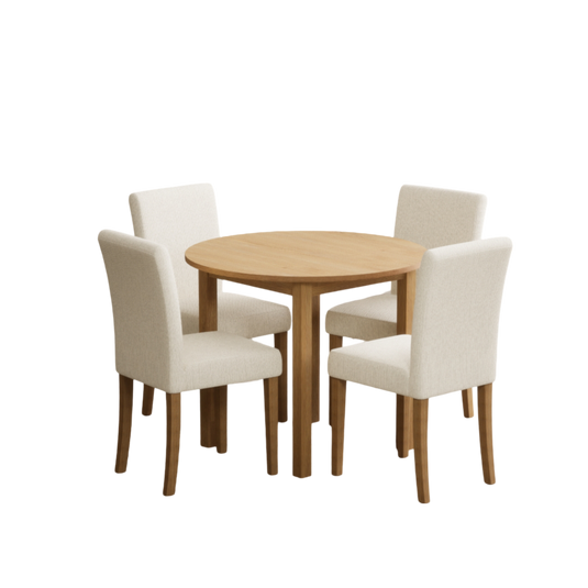 Oakley 90cm Dining Table with Evie Chairs