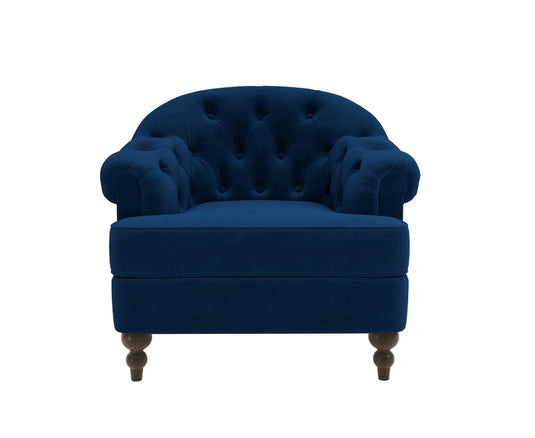 Richmond Blue Velvet Accent Chair