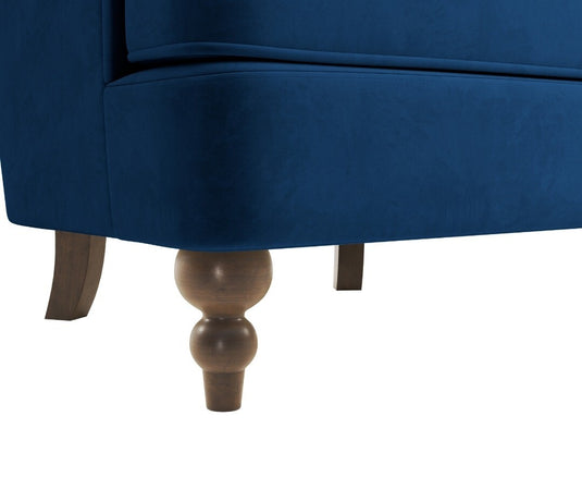 Richmond Blue Velvet Accent Chair