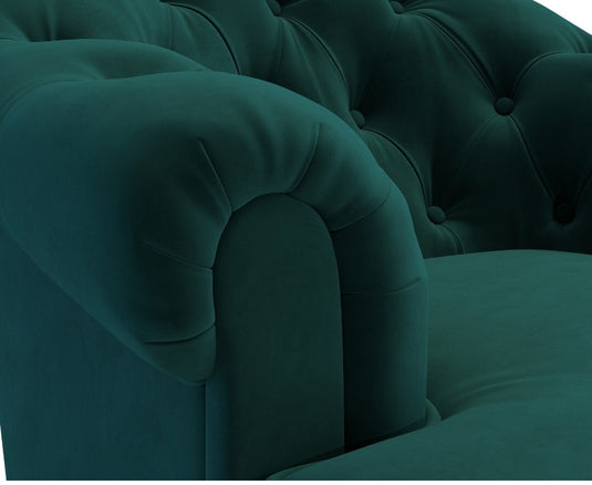 Richmond Dark Green Velvet Accent Chair