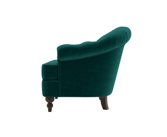 Richmond Dark Green Velvet Accent Chair