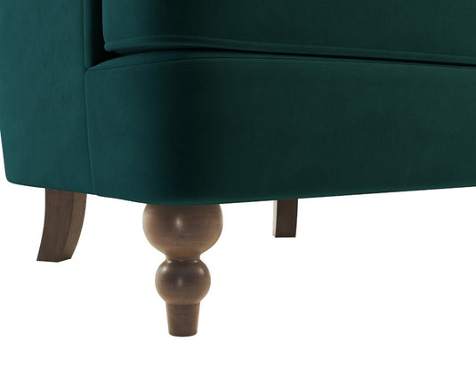 Richmond Dark Green Velvet Accent Chair