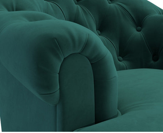 Richmond Green Velvet Accent Chair