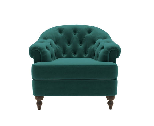Richmond Green Velvet Accent Chair