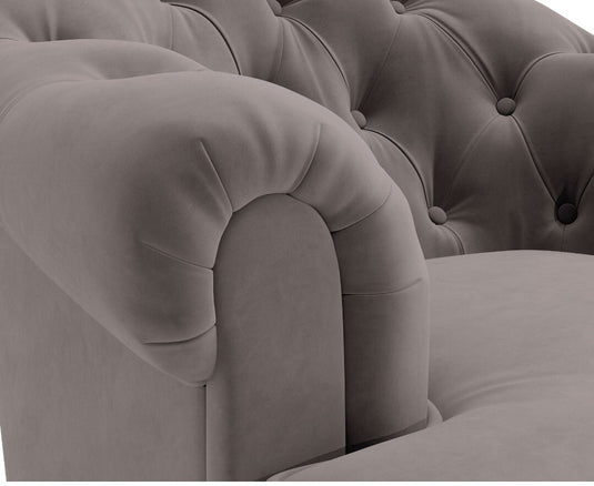 Richmond Grey Velvet Accent Chair