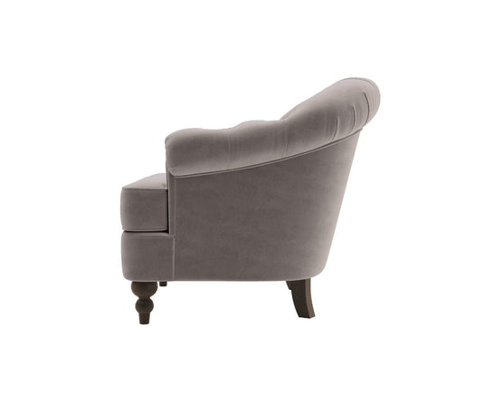 Richmond Grey Velvet Accent Chair