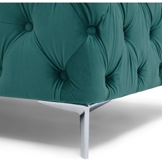 Mara Green Velvet 2 Seater Sofa Sofa Mara 